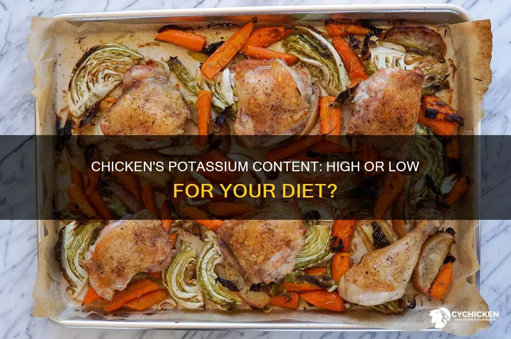 is chicken high or low in potassium