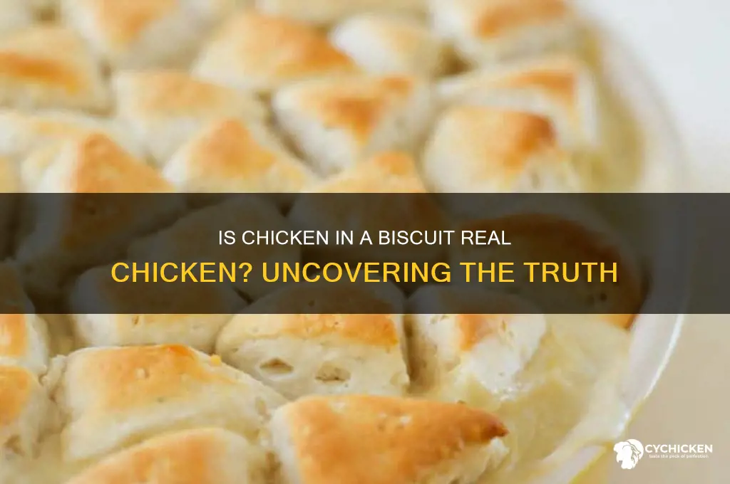 is chicken in a biscut acctually chicken