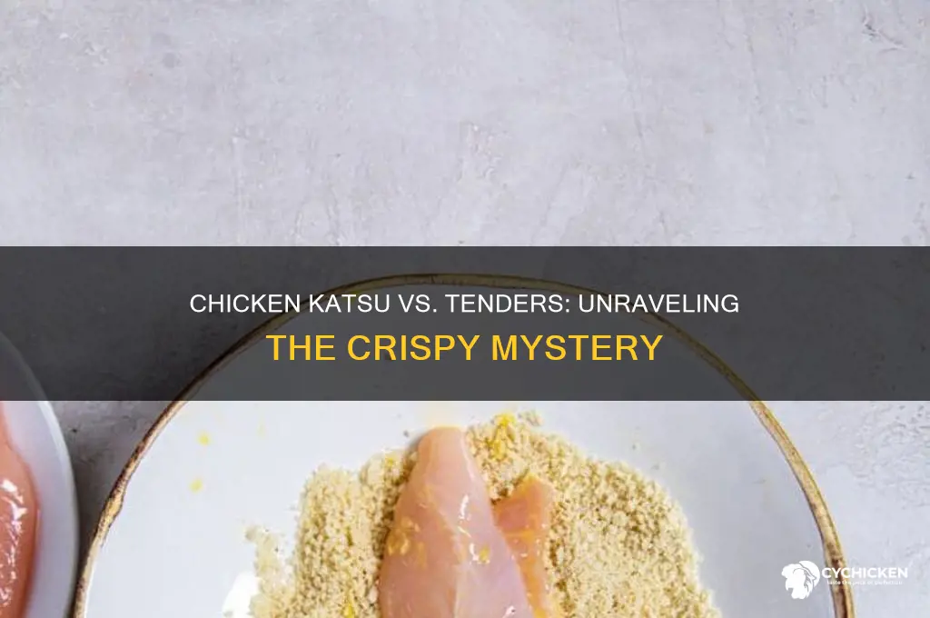 is chicken katsu the same as chicken tenders