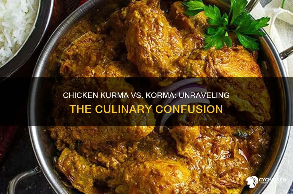 is chicken kurma the same as korma