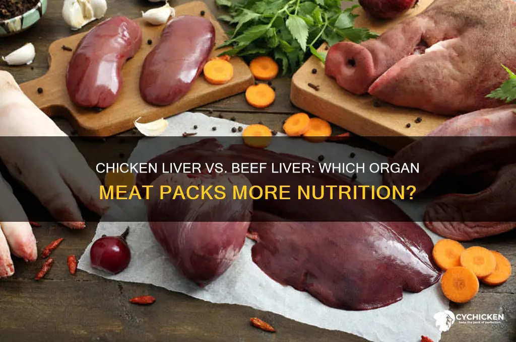 is chicken liver as nutritious as beef liver