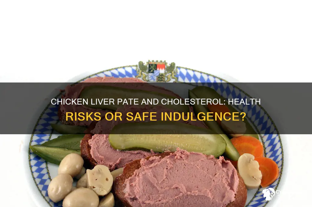 is chicken liver pate high in cholesterol