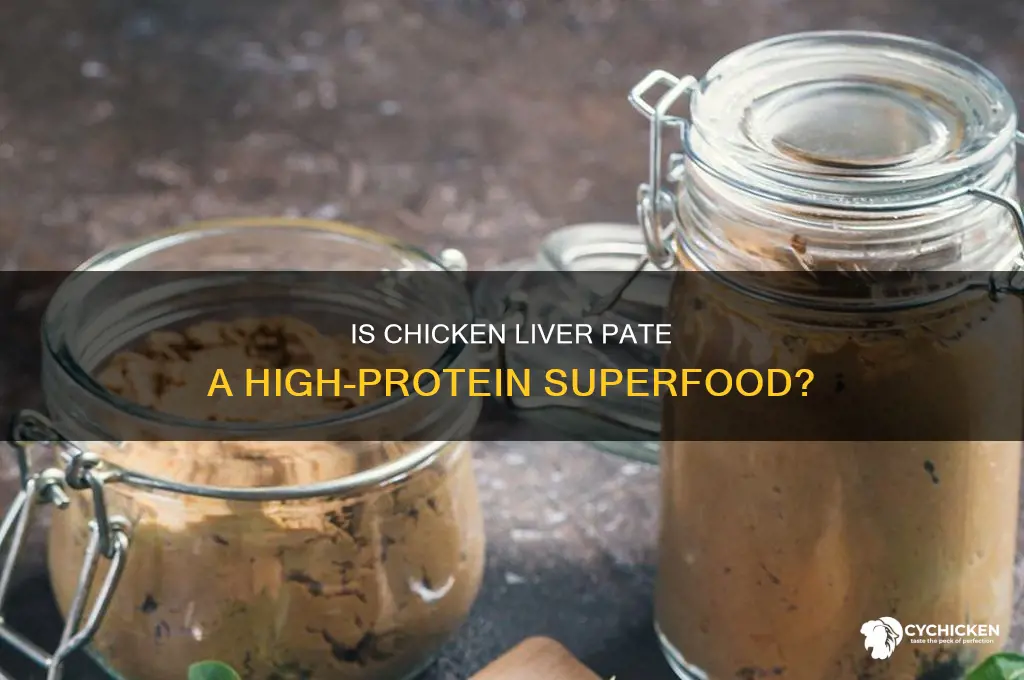 is chicken liver pate high in protein