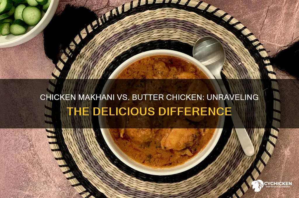 is chicken makhani the same as butter chicken
