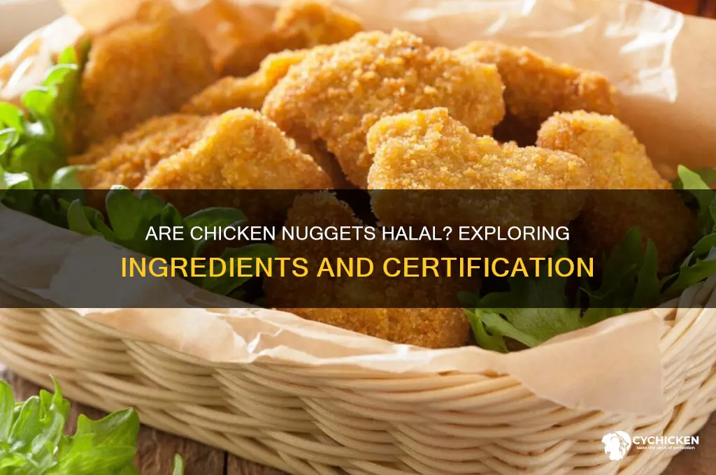 is chicken nugget halal