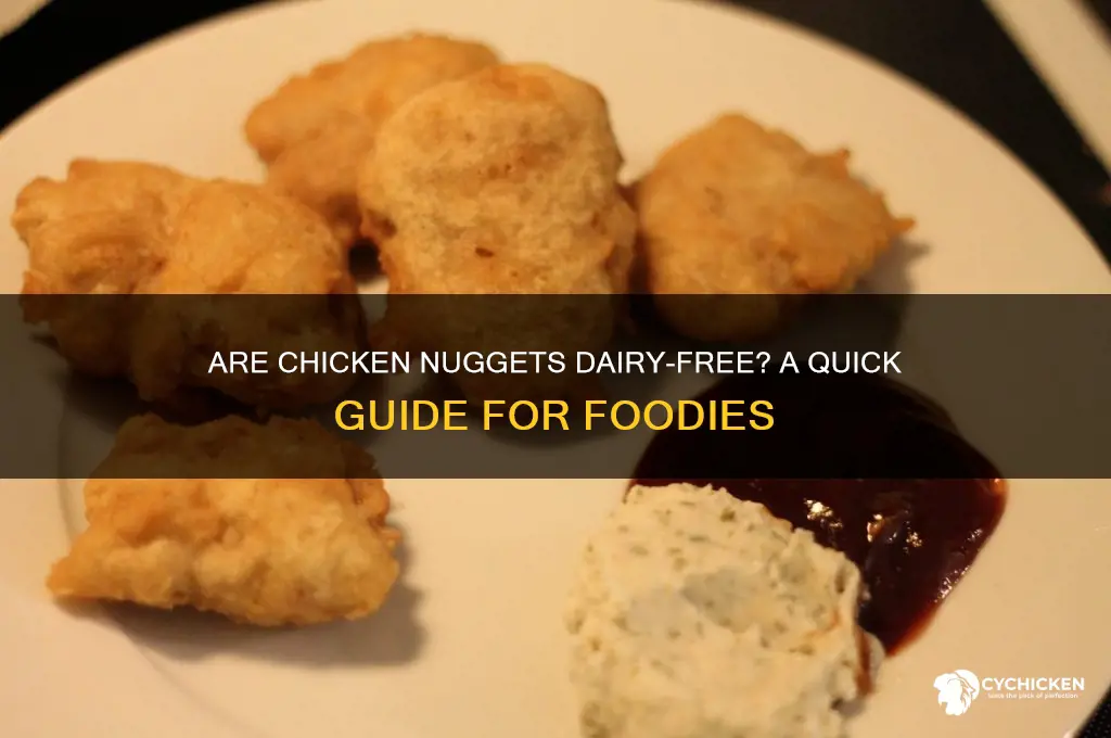 is chicken nuggets dairy free