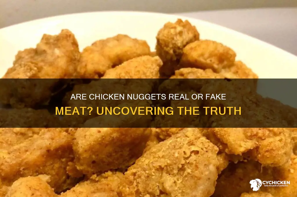 is chicken nuggets fake meat