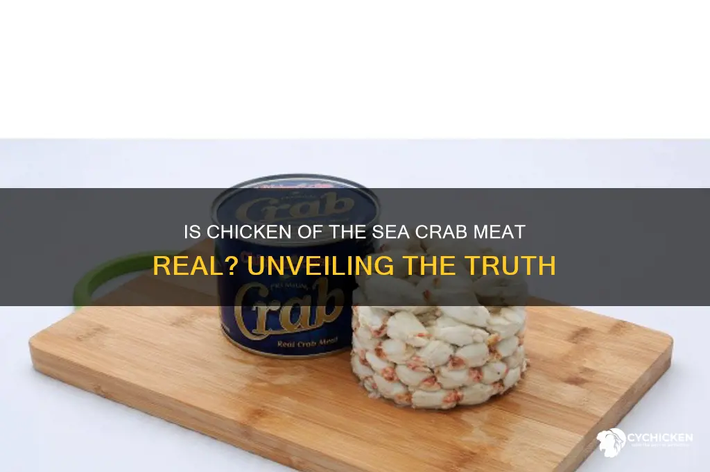is chicken of the sea crab meat real