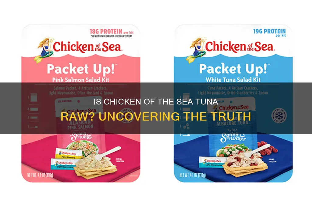 is chicken of the sea tuna raw