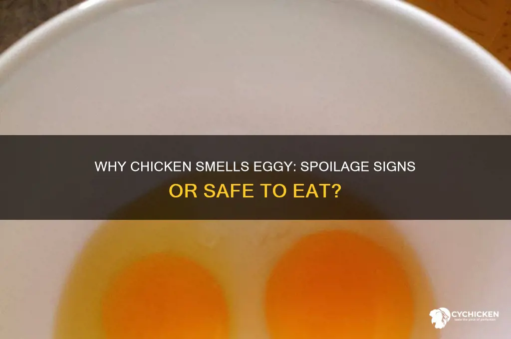 is chicken off when it smells eggy