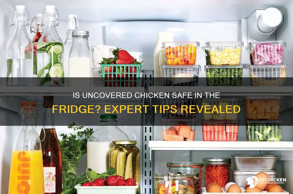 is chicken ok uncovered in the fridge