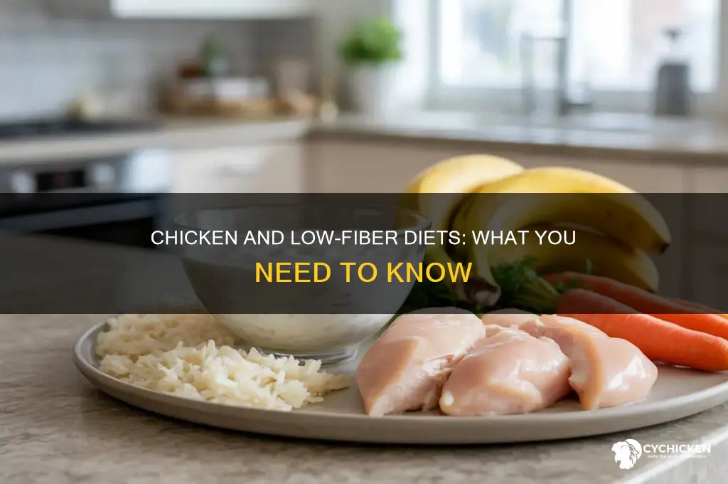 is chicken on a low fiber diet