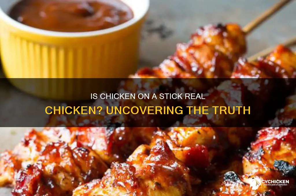 is chicken on a stick really chicken