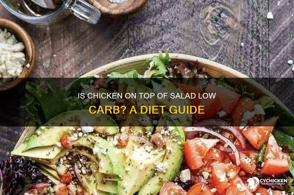is chicken on top of sald low carb