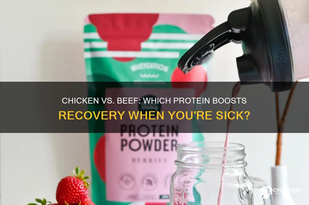 is chicken or beef better when sick