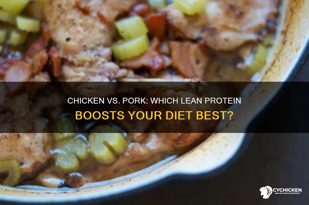 is chicken or pork better for diet