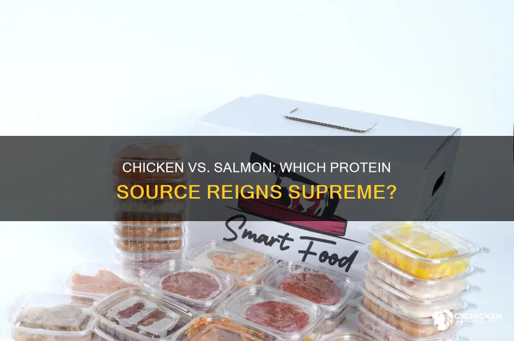 is chicken or salmon high in protein
