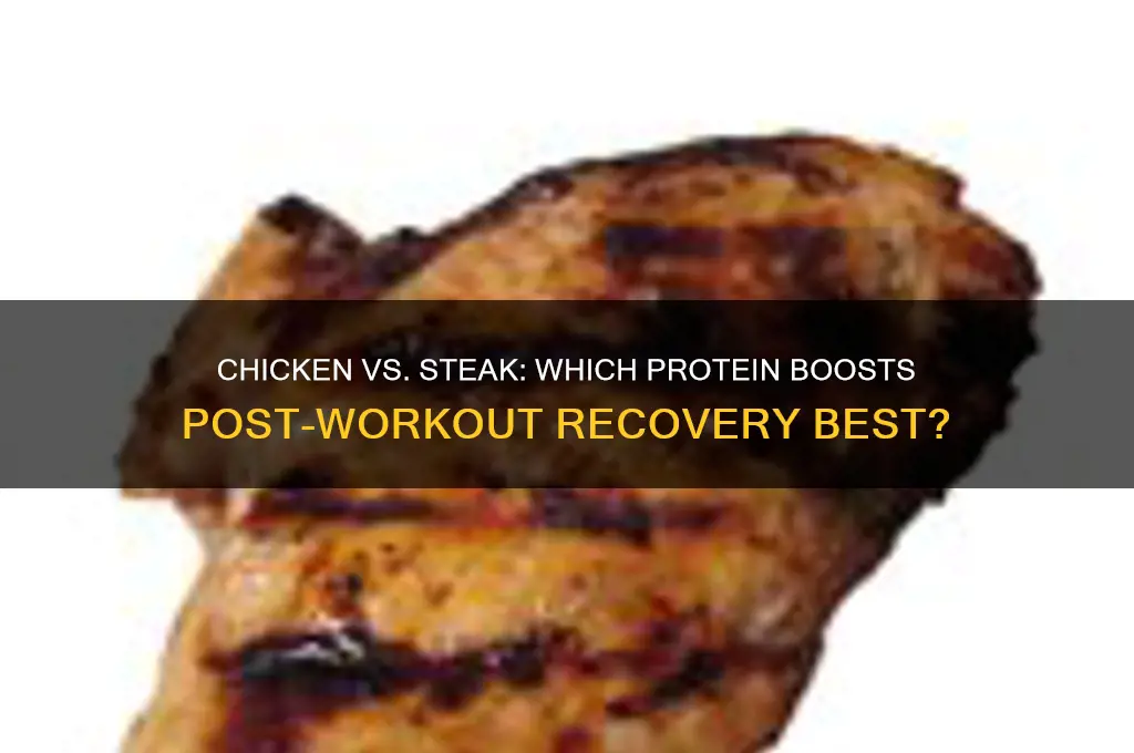 is chicken or steak better after a workout