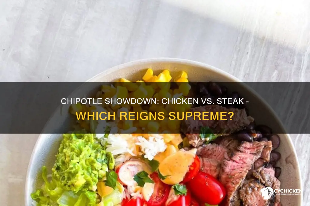 is chicken or steak better at chipotle