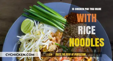Chicken Pad Thai: Rice Noodles or Not? Unraveling the Mystery