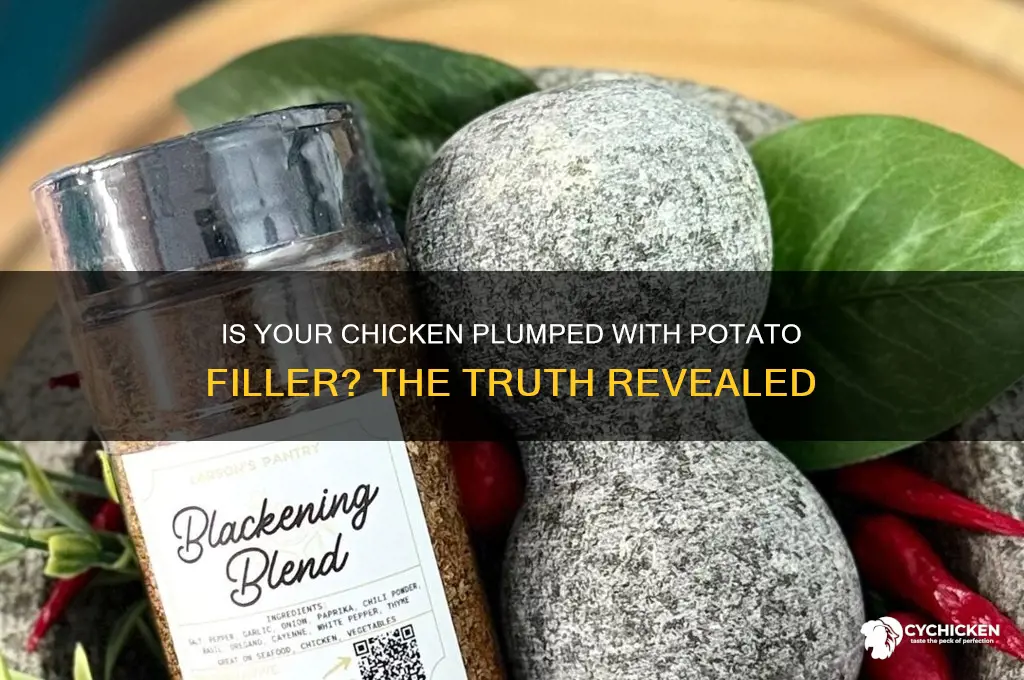 is chicken plumped up with potato filler