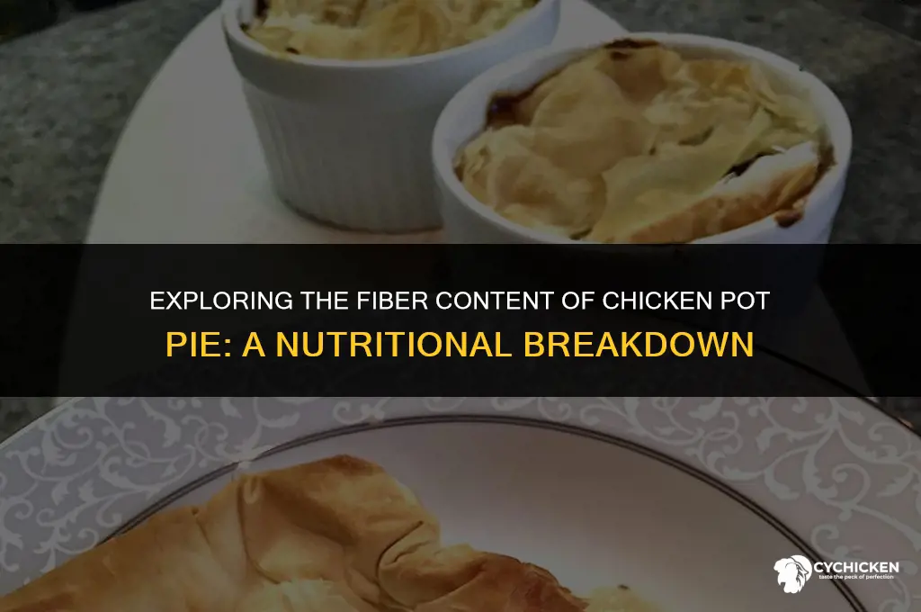is chicken pot pie low fiber