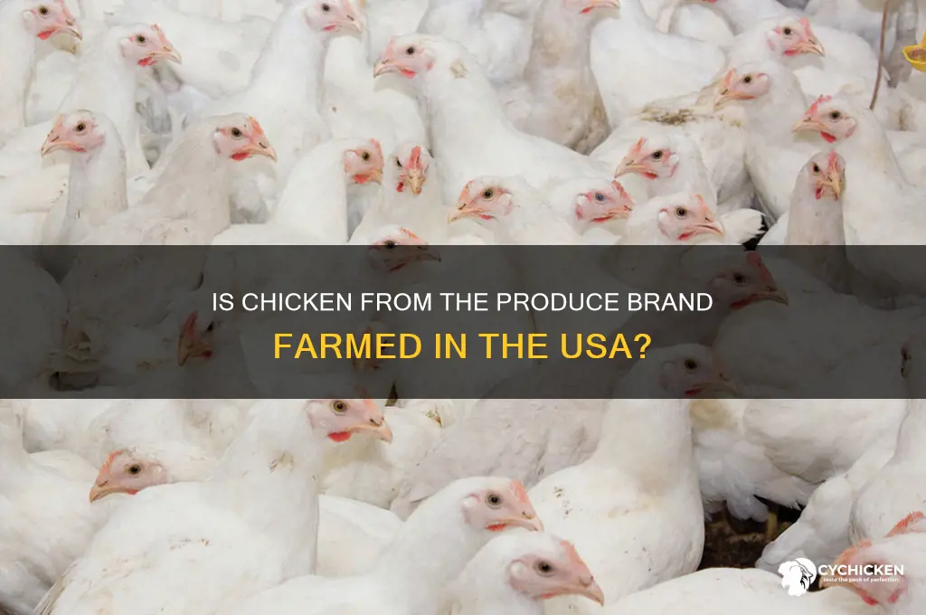 is chicken produce brand farmed in the usa