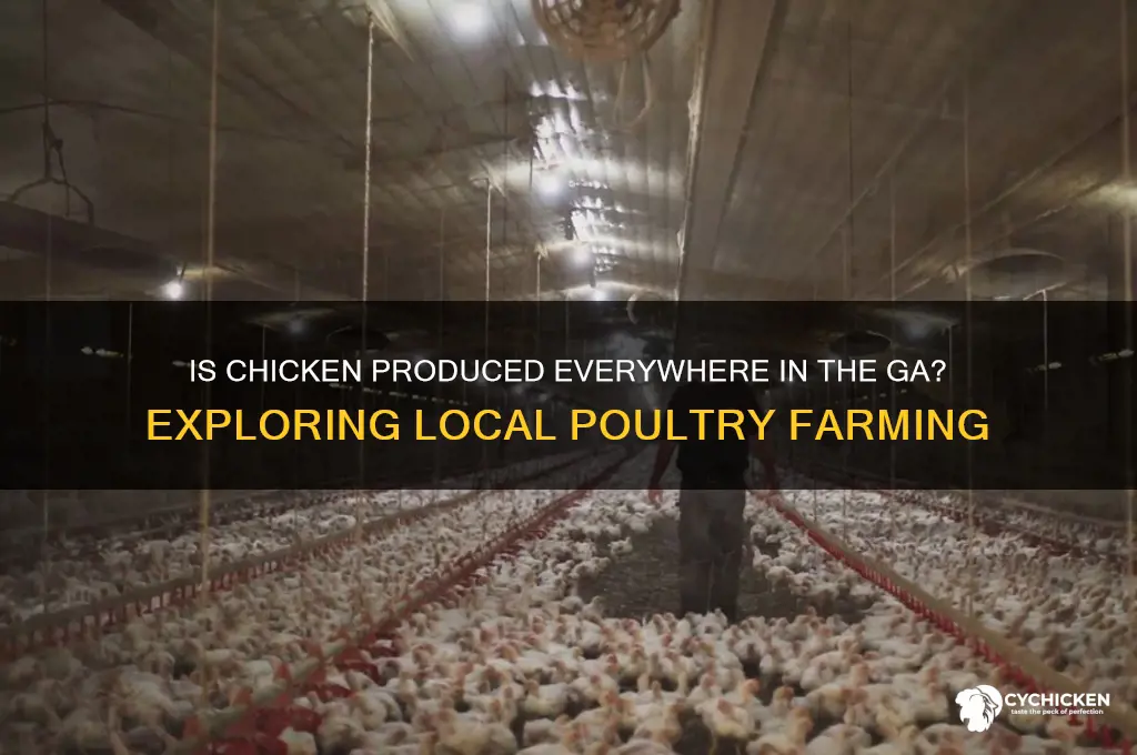 is chicken produced everywhere in the ga