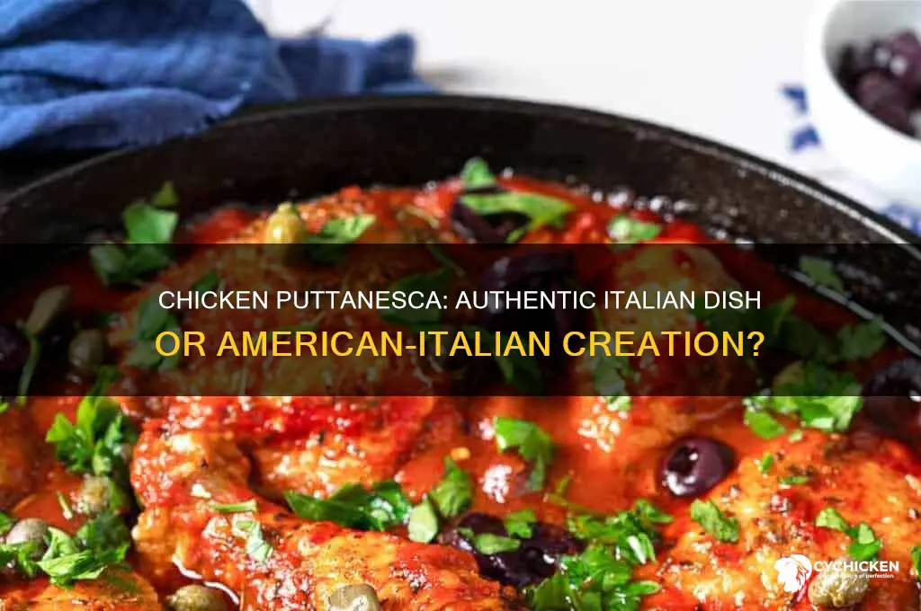 is chicken puttanesca italian or american italian