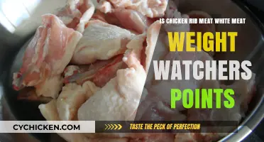 Chicken Rib Meat: White Meat Weight Watchers Points?