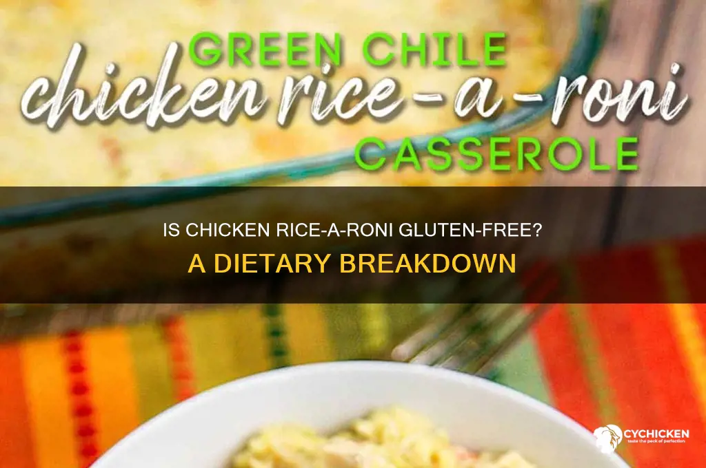 is chicken rice a roni gluten free