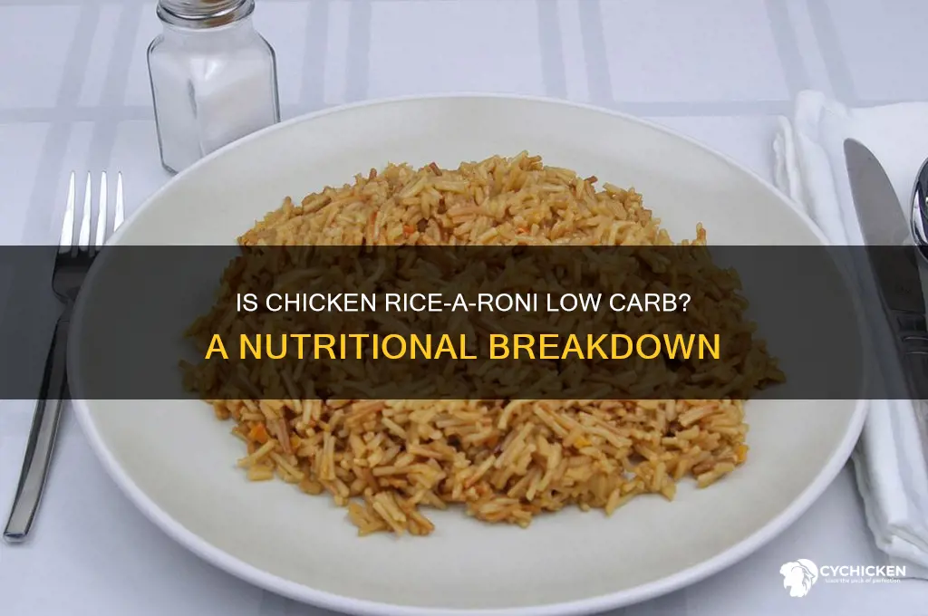 is chicken rice a roni low carb