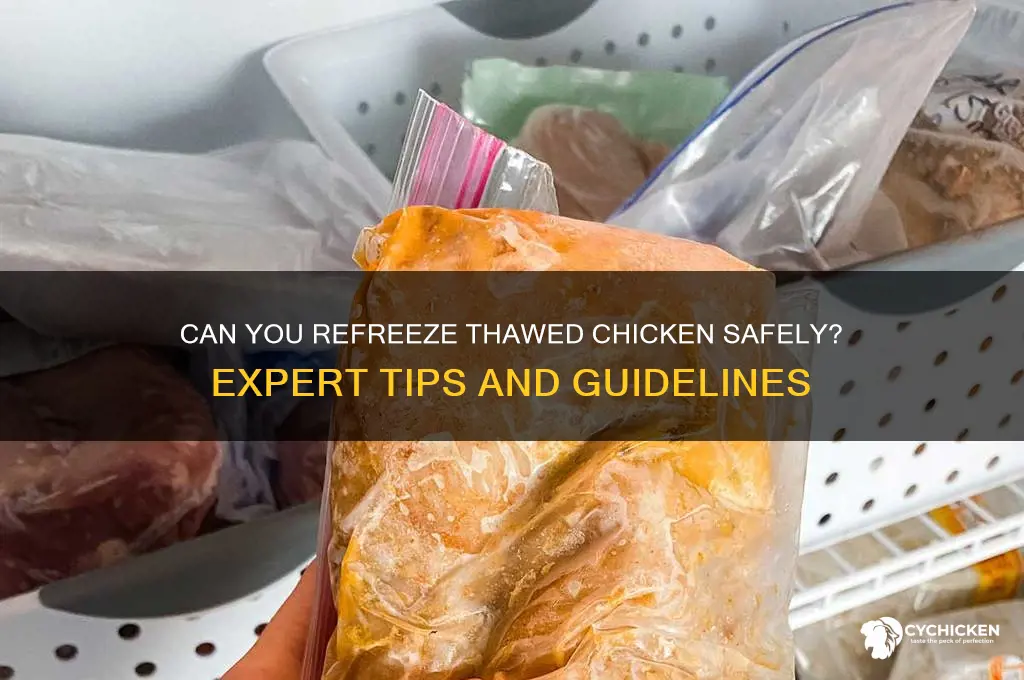 is chicken safe to refreeze after thawing