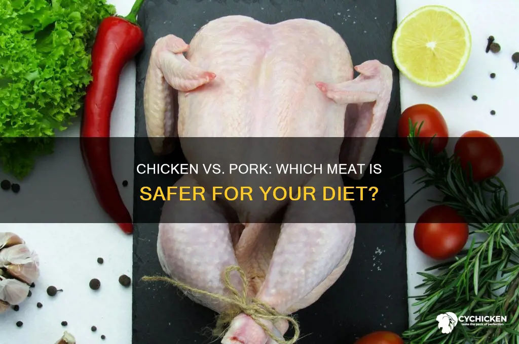 is chicken safer o et tgan pork