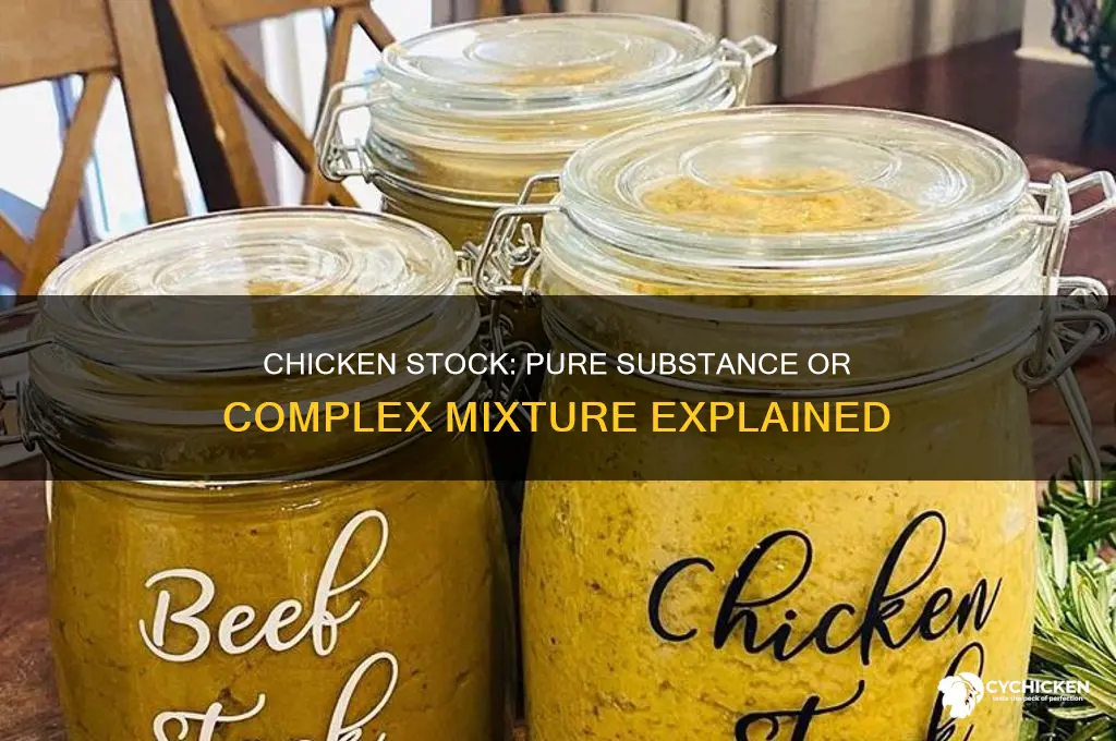 is chicken stock a pure substance or mixture