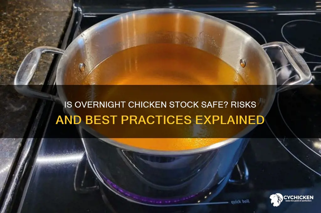 is chicken stock left out overnight safe
