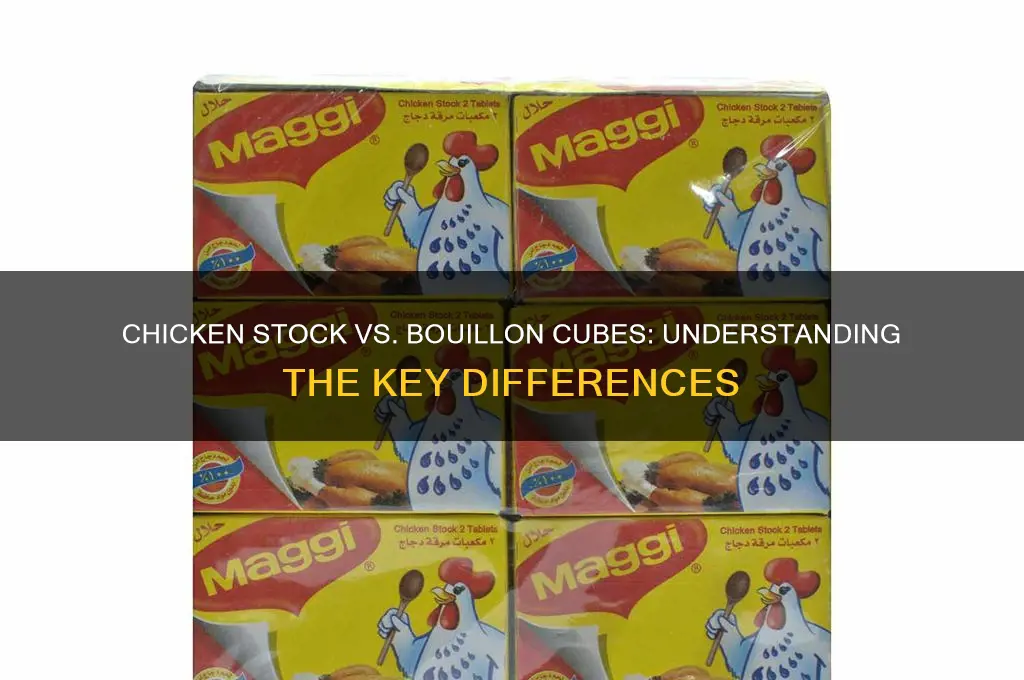 is chicken stock the same as bulion cubes