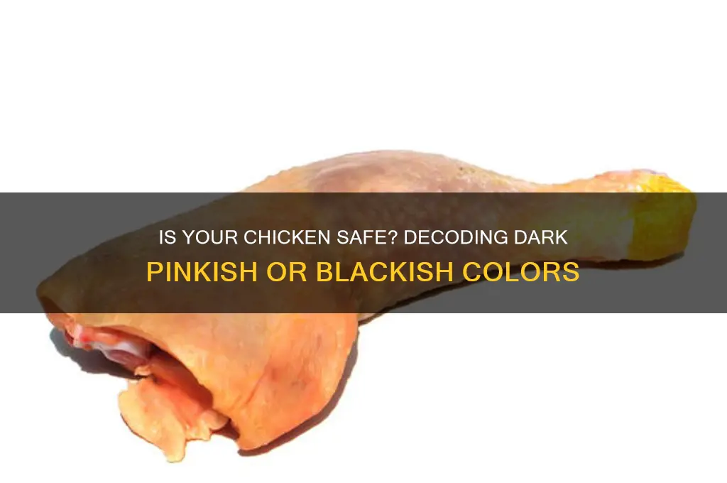 is chicken supposeto look dark pinkixh or blaackisg