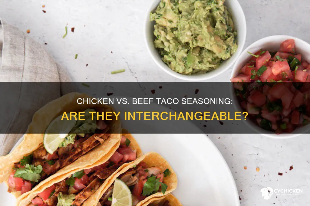 is chicken taco seasoning the same as beef
