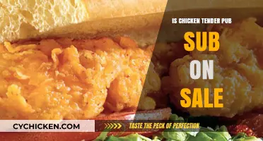 Savor the Savings: Chicken Tender Pub Sub on Sale Now!