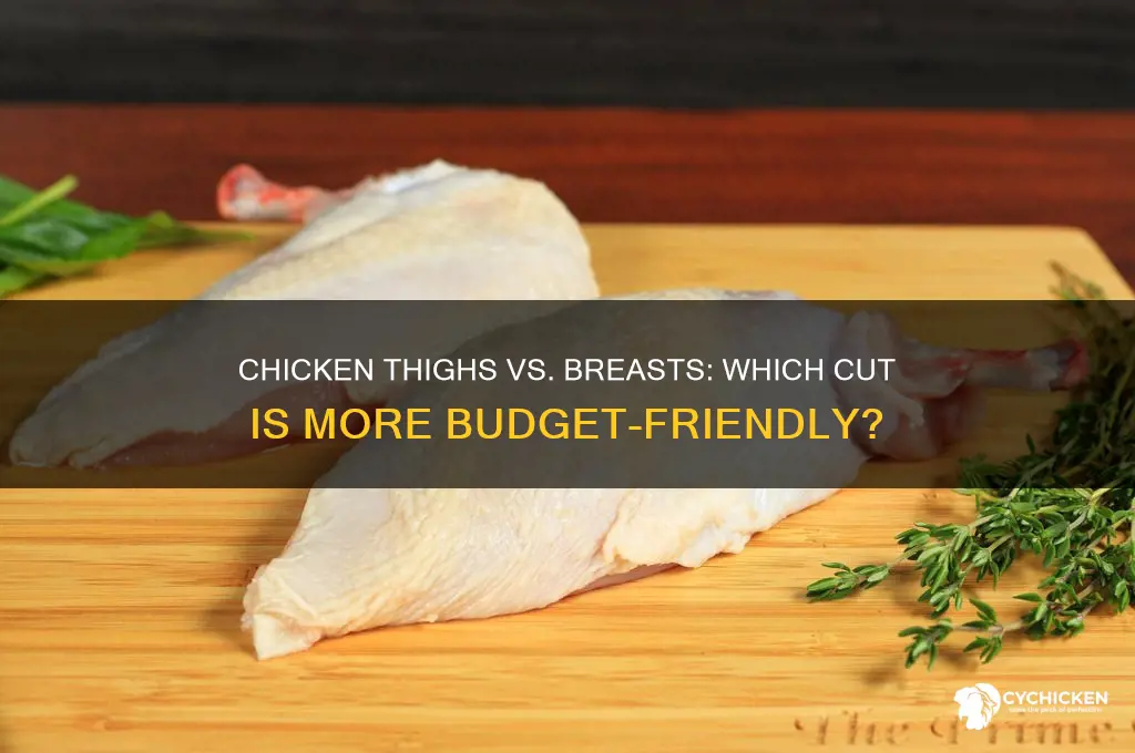 is chicken thigh cheeper than breast