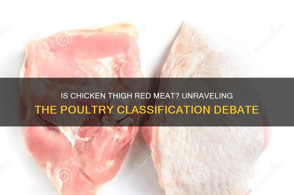 is chicken thigh considered red meat