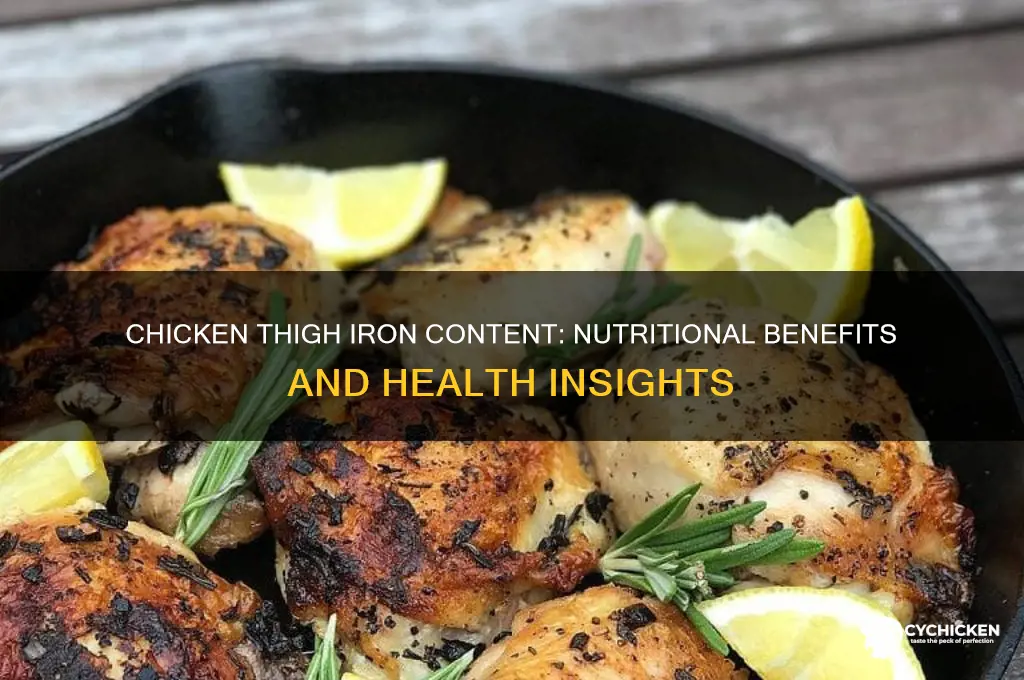is chicken thigh high in iron