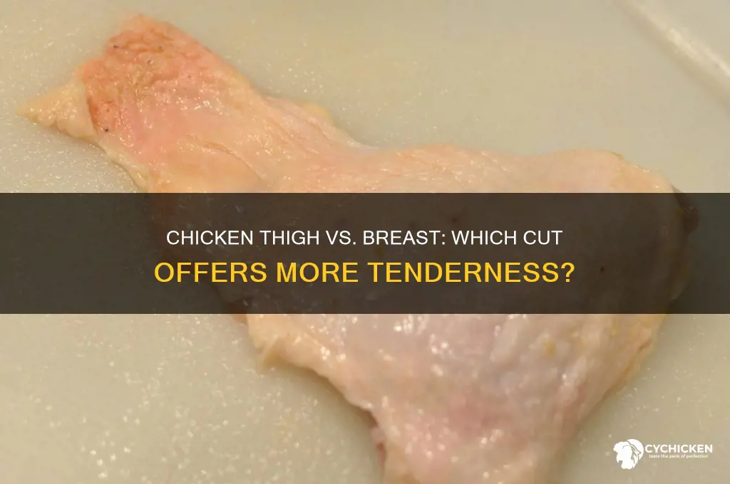 is chicken thigh more tender than breast