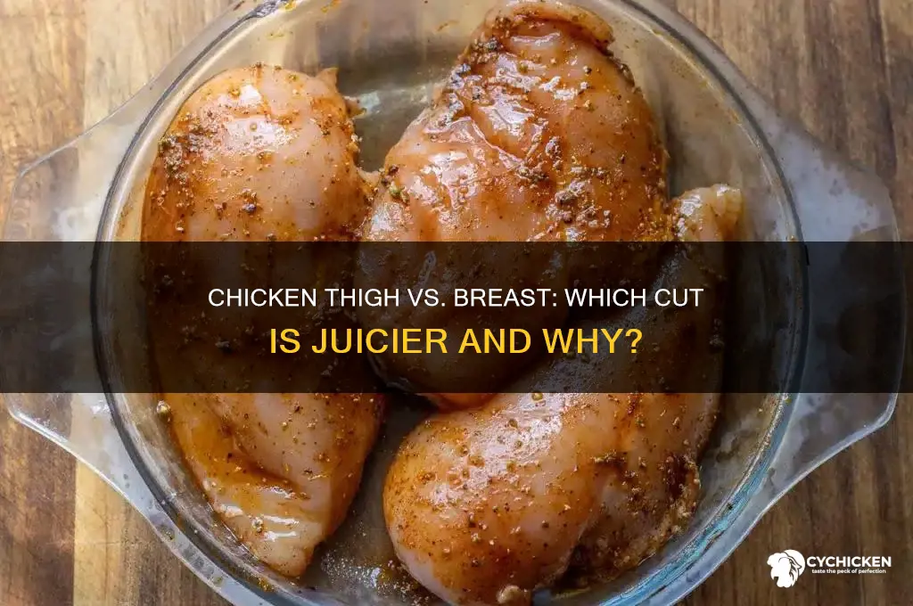 is chicken thigh or breast juicer