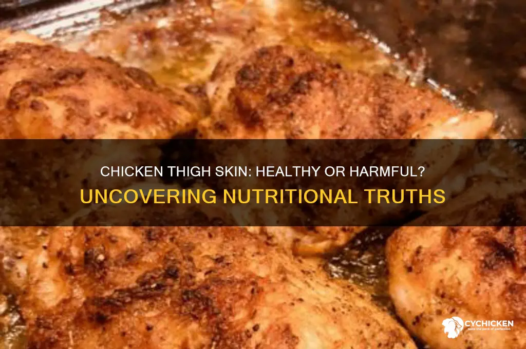 is chicken thigh skin bad for you