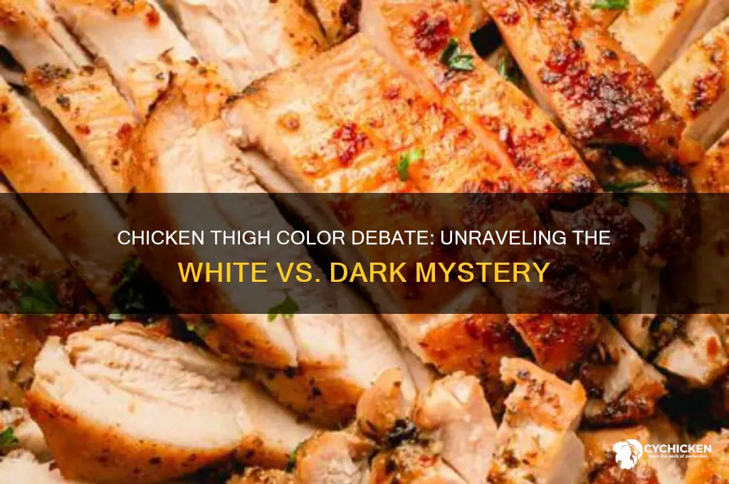 is chicken thigh white or dark