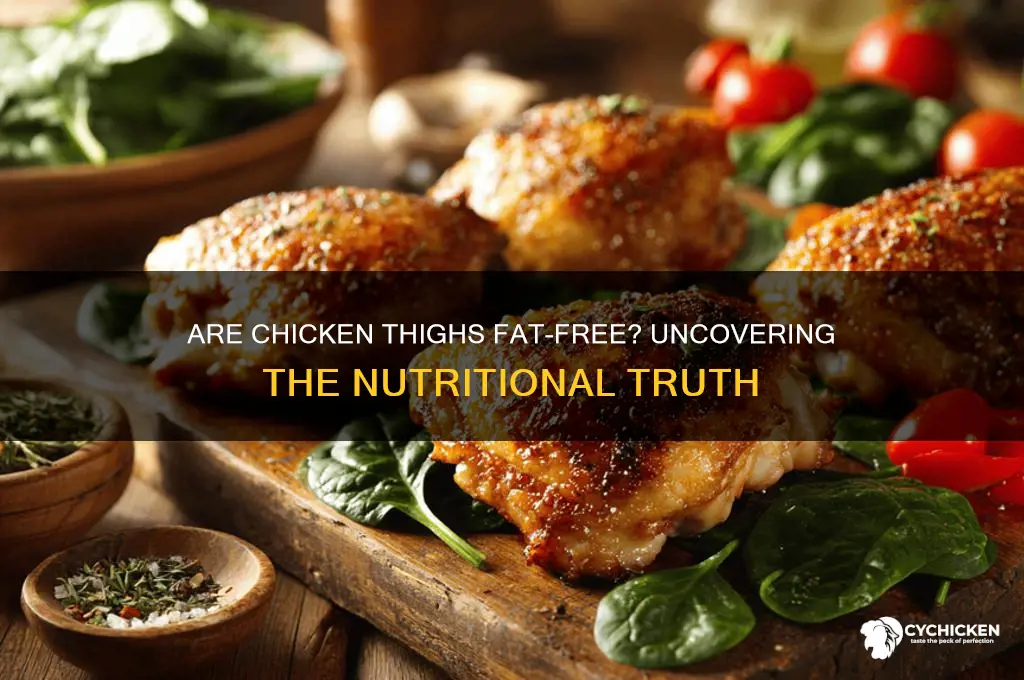 is chicken thighs fat free
