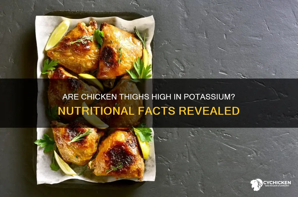 is chicken thighs high in potassium
