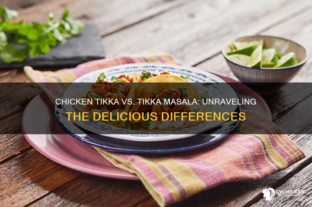 is chicken tikka the same as tikka masala